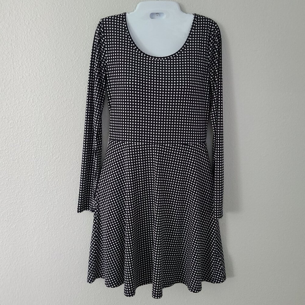 Michael Michael Kors women's long sleeve black and white checkered dress size XS